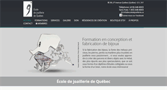 Desktop Screenshot of ecoledejoaillerie.ca